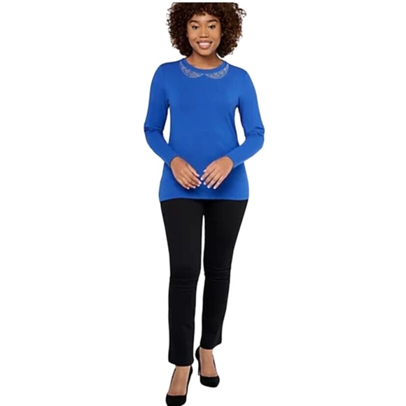 NYDJ High Rise Billie Mini Bootcut Jean - Black NWT SIZE 6 PETITE - Picture 3 of 9